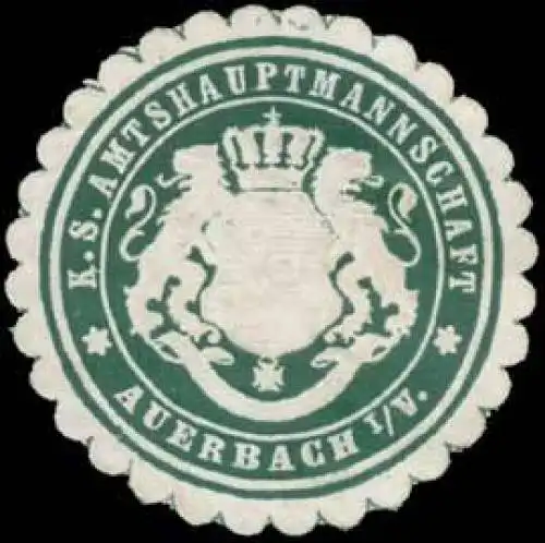 K.S. Amtshauptmannschaft Auerbach/Vogtland