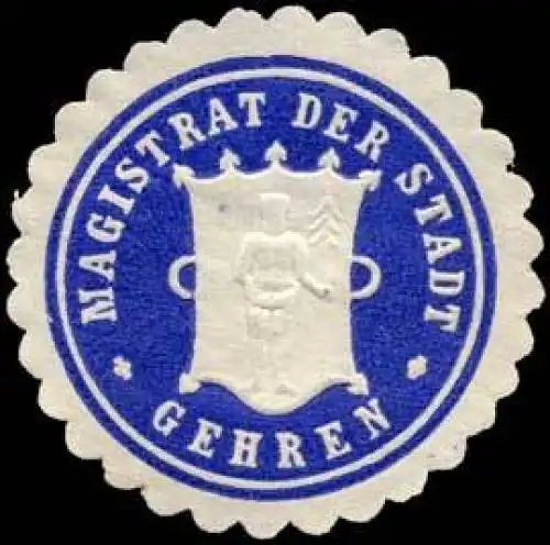 Magistrat der Stadt Gehren