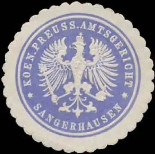 K.Pr. Amtsgericht Sangerhausen