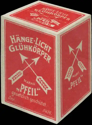 Hänge-Licht Glühkörper Pfeil