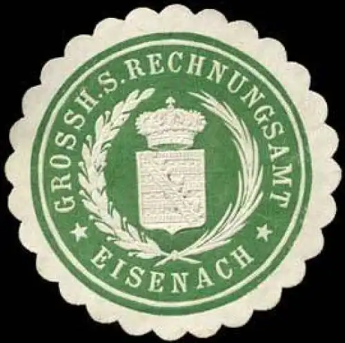 Gr. SÃ¤chsisches Rechnungsamt - Eisenach