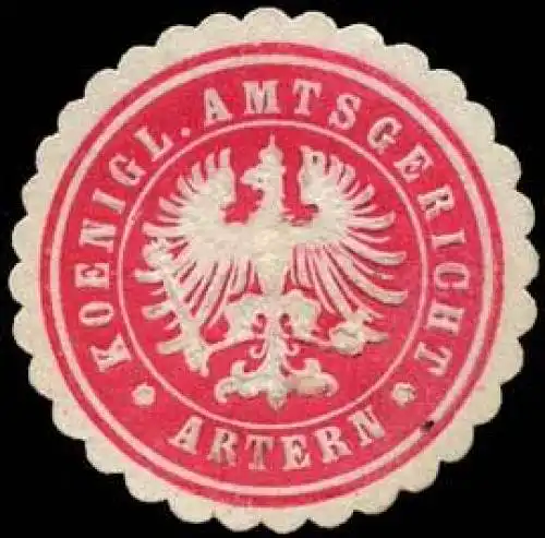 Koenigliches Amtsgericht - Artern