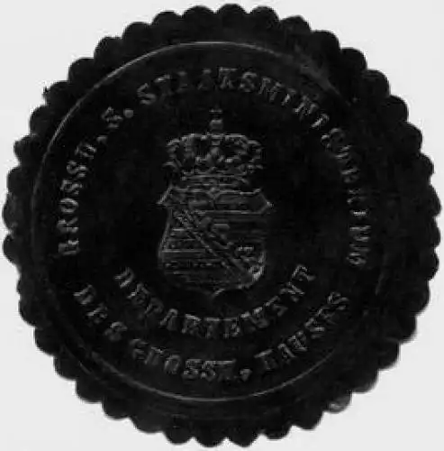 Grossherzoglich Sächsisches Staats-Ministerium - Departement des Grossherzoglichen Hauses