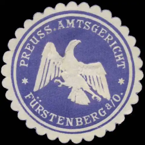 Pr. Amtsgericht FÃ¼rstenberg/Oder