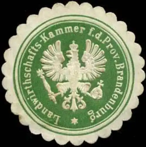 Landwirthschafts-Kammer fÃ¼r die Provinz Brandenburg