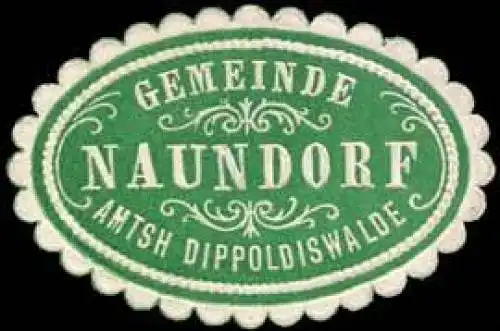 Gemeinde Naundorf - Amtsh. Dippoldiswalde