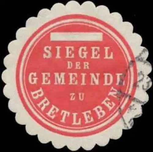 Siegel der Gemeinde zu Bretleben