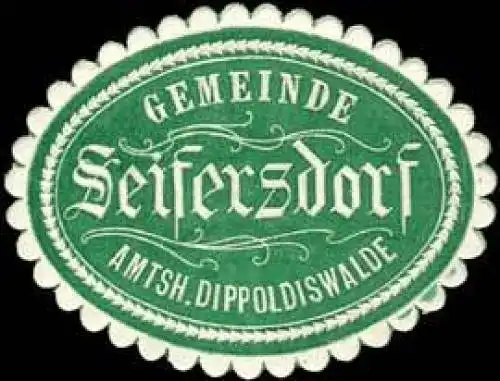 Gemeinde Seifersdorf - Amtsh. Dippoldiswalde