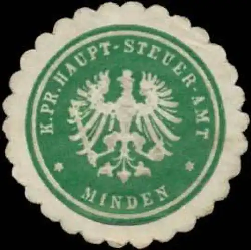 K.Pr. Haupt-Steuer-Amt Minden