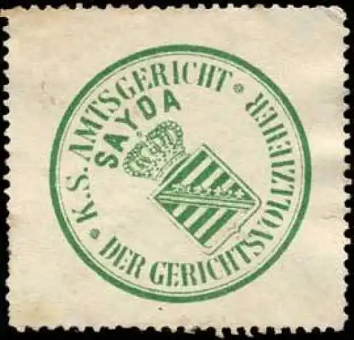 K.S. Amtsgericht Sayda - Der Gerichtsvollzieher