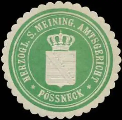 H.S. Meining. Amtsgericht PöÃneck