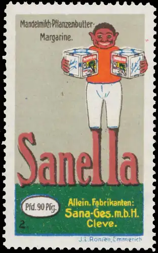 Sanella Mandelmilch-Pflanzenbutter-Margarine