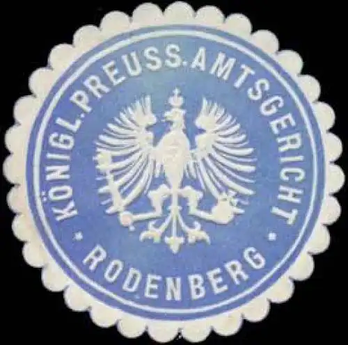 KÃ¶nigl. Preuss. Amtsgericht Rodenberg