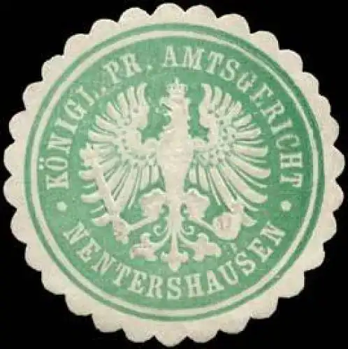 Königlich Preussisches Amtsgericht - Nentershausen