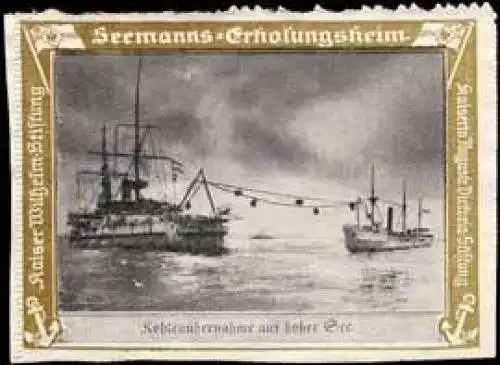 KohlenÃ¼bernahme auf hoher See