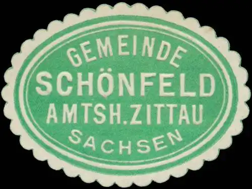 Gemeinde SchÃ¶nfeld Amtsh. Zittau