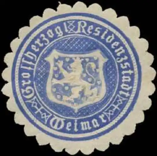 Gr. Residenzstadt Weimar