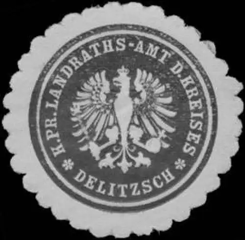 K.Pr. Landraths-Amt des Kreises Delitzsch