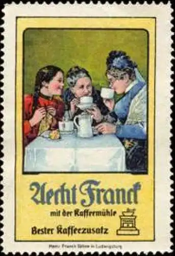 Kaffee trinken mit Aecht Franck