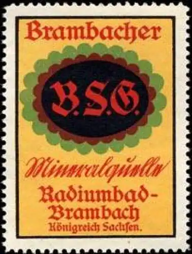 Mineralwasser Brambacher B.S.G. Mineralquelle