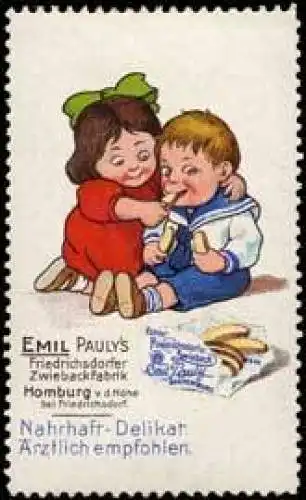 Emil Paulys Kinder Zwieback