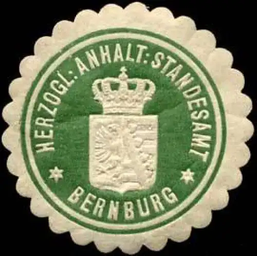 Herzoglich Anhaltisches Standesamt - Bernburg