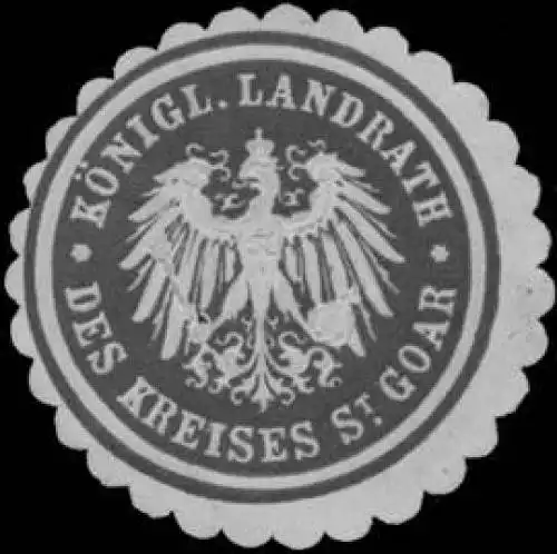 K. Landrath des Kreises St. Goar