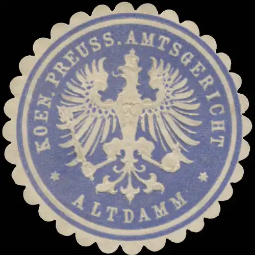 K.Pr. Amtsgericht Altdamm
