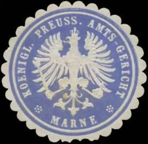 K.Pr. Amts-Gericht Marne