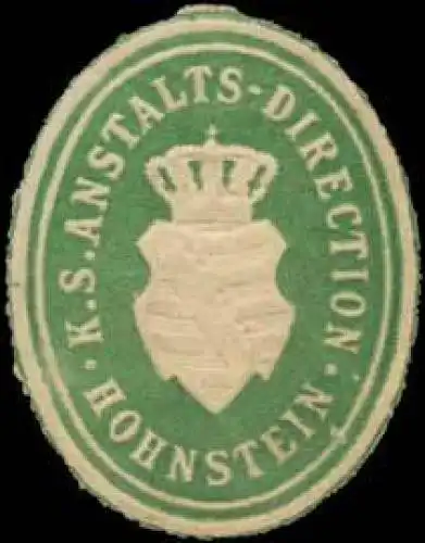 K.S. Anstalts-Direction Hohnstein