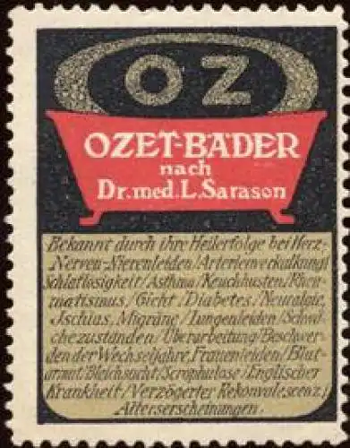 Ozet - BÃ¤der nach Dr. L. Sarason