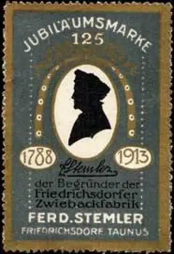 125 Jahre Stemler - JubilÃ¤umsmarke