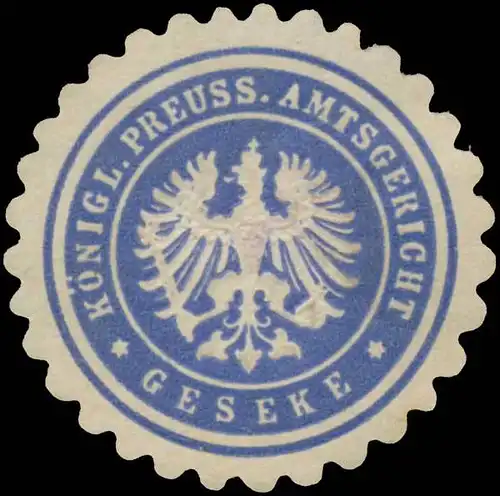 K.Pr. Amtsgericht Geseke