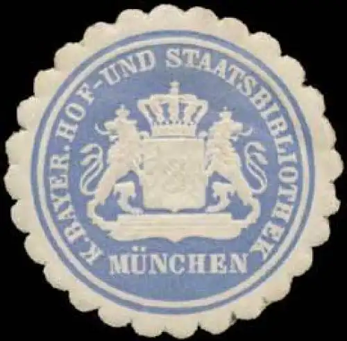 K. Bayer. Hof- und Staatsbibliothek