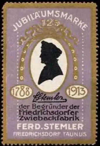 125 Jahre Zwieback - JubilÃ¤umsmarke