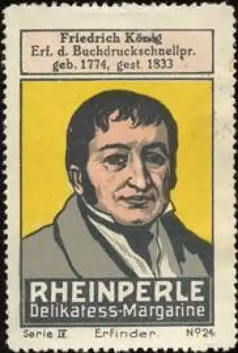 Friedrich KÃ¶nig - Erfinder der Buchdruckerschnellpresse