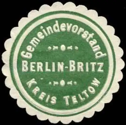 Gemeindevorstand Berlin-Britz, Kreis Teltow
