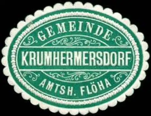 Gemeinde Krumhermersdorf - Amtshauptmannschaft Flöha