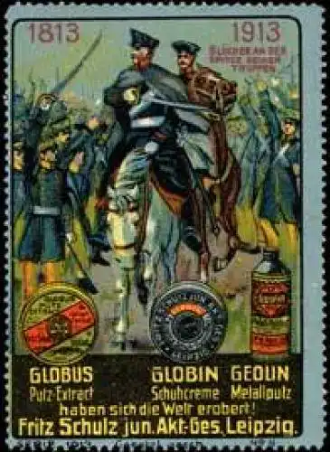 VÃ¶lkerschlacht - BlÃ¼cher an der Spitze seiner Truppe