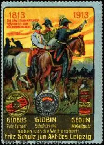 Die drei Monarchen wÃ¤hrend der VÃ¶lkerschlacht