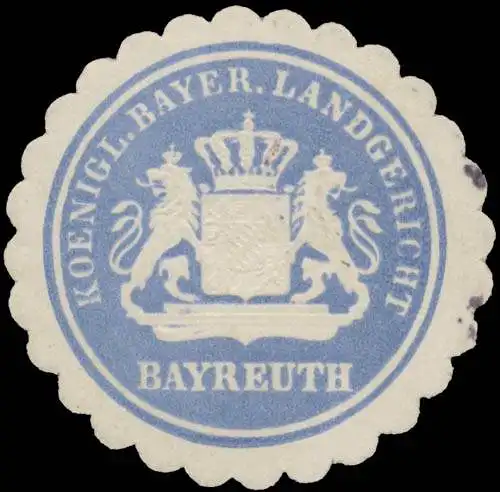 K. Bayer. Landgericht Bayreuth