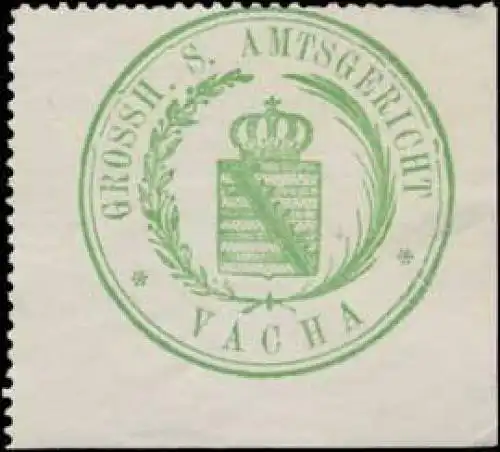 Gr. S. Amtsgericht Vacha