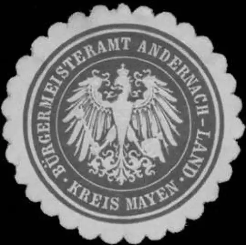 Bürgermeisteramt Andernach-Land Kreis Mayen