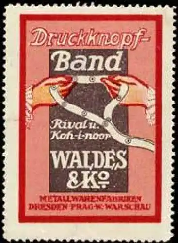 Handarbeit-Druckknopfband