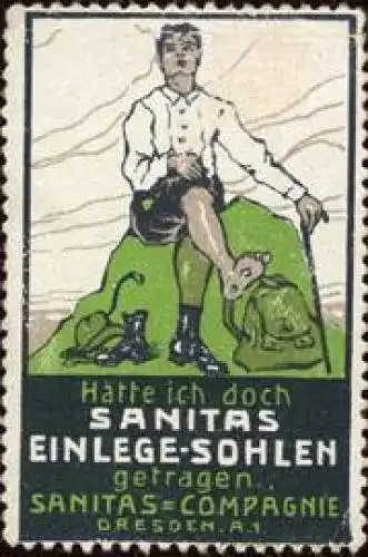 Wandern mit Sanitas Einlege - Sohlen