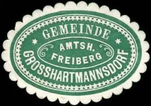 Gemeinde GroÃhartmannsdorf - Amtshauptmannschaft Freiberg