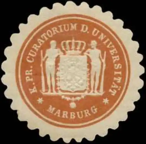 K.Pr. Curatorium der UniversitÃ¤t Marburg