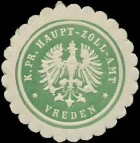 K.Pr. Haupt-Zoll-Amt Vreden