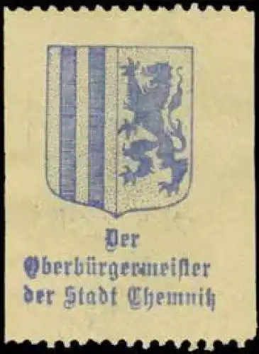 Der OberbÃ¼rgermeister der Stadt Chemnitz