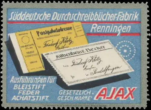DurchschreibebÃ¼cher Ajax